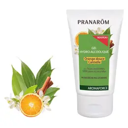 Pranarom Aromaforce Gel-Hydro Alcoolique Orange Douce Cannelle 50ml