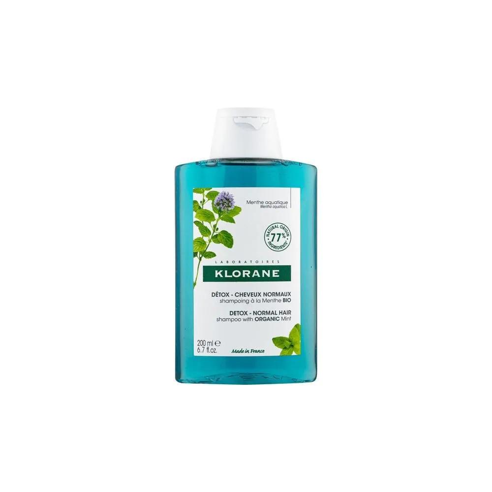 Klorane Shampoo alla Menta Acquatica Bio Anti-inquinamento e Detox 200 ml