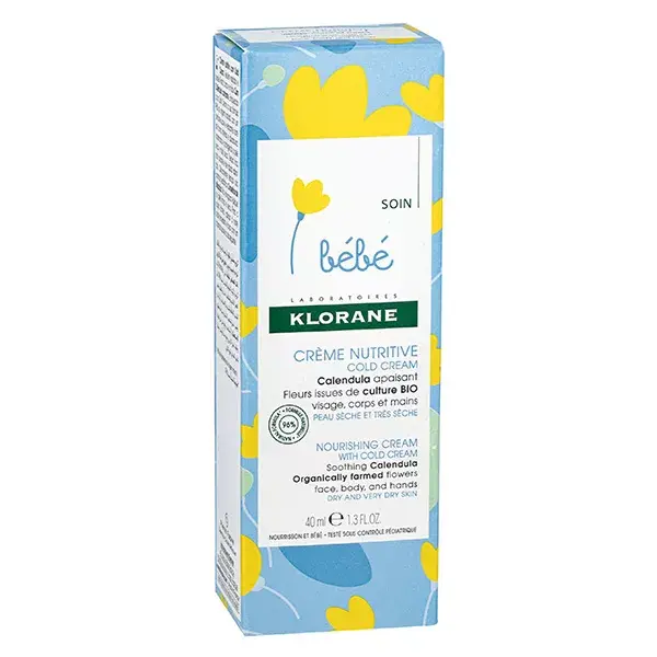 Klorane Bébé Calendula Nourishing Cream with Cold Cream 40ml