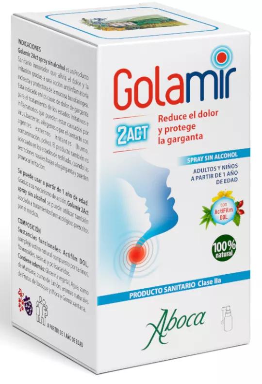 Aboca Golamir 2ACT Spray geen Alcohol 30 ml