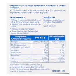 Bébisol Petit'Soif Fenouil 10 sachets doses