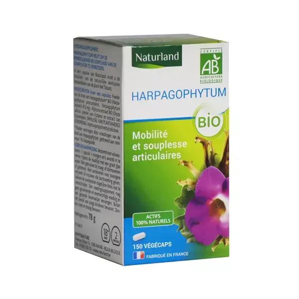 Naturland Harpagophyto Bio 150 cápsulas vegetales