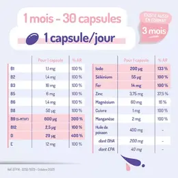 Gynéfam Supra Grossesse Boîte de 1 mois 30 capsules