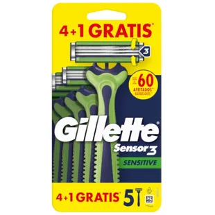 Gillette Desechable Sensor3 Sensitive 4+1 uds
