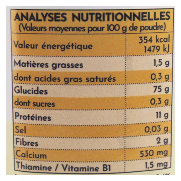 Bébé M Cereal & Vanilla +6m Organic 400g