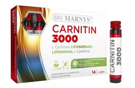 Marnys Carnitin 3000 14 injectieflacons