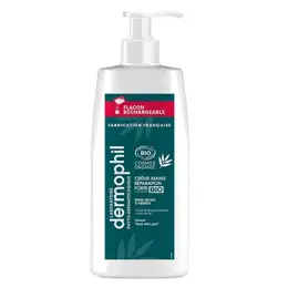 Dermophil Flacon Pompe Crème Mains Bio Réparation Forte 200ml