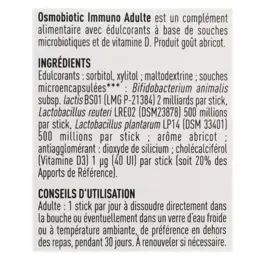 Boiron Osmobiotic Immuno Adulte 30 sticks orodispersibles