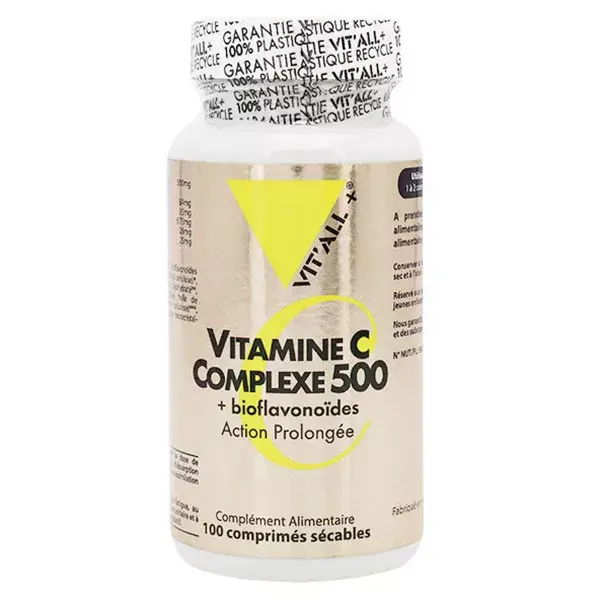 Vit'all+ Vitamine C Complexe 500 100 comprimés sécables