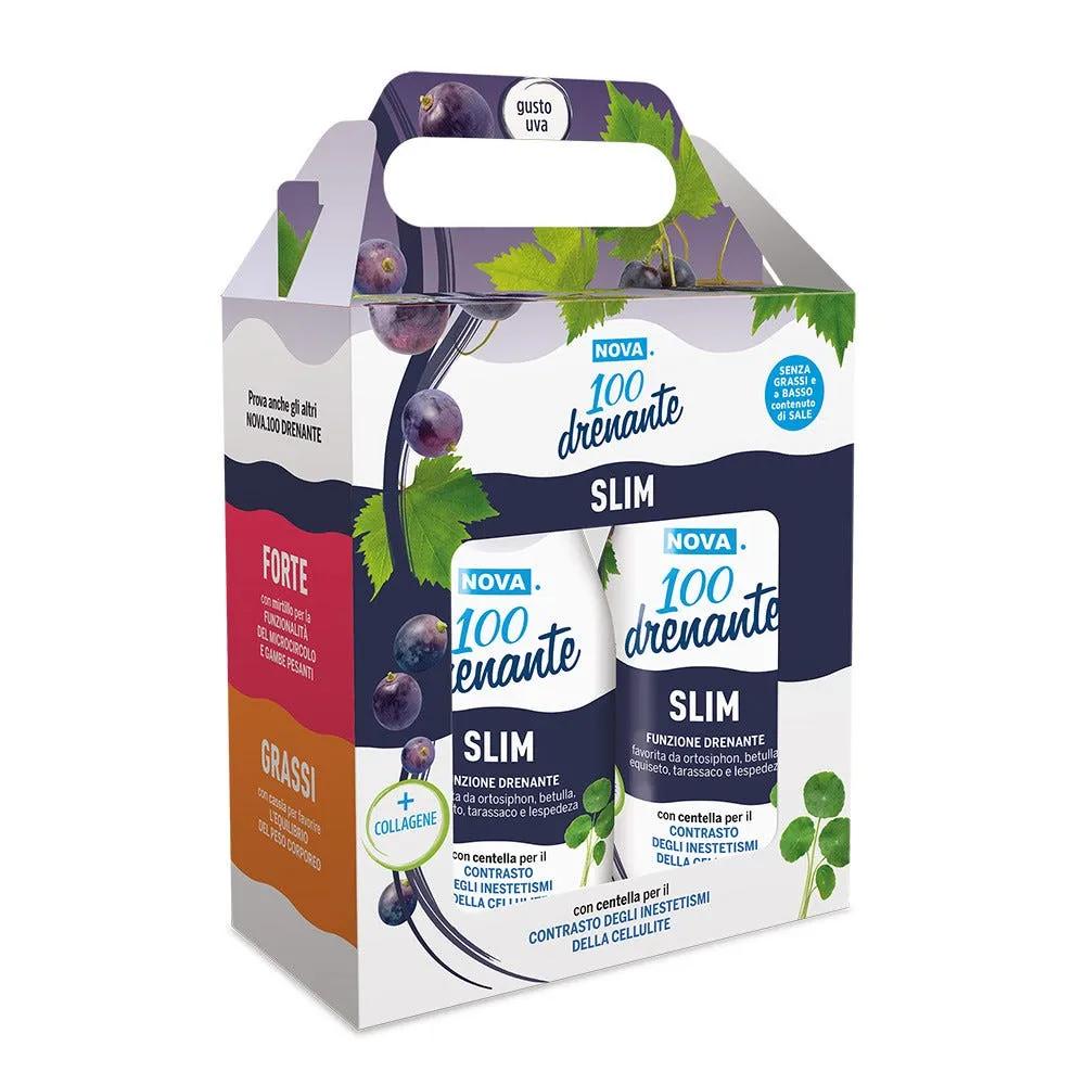 Nova.100 Drenante Slim Con Centella BIPACCO 300+300 ml