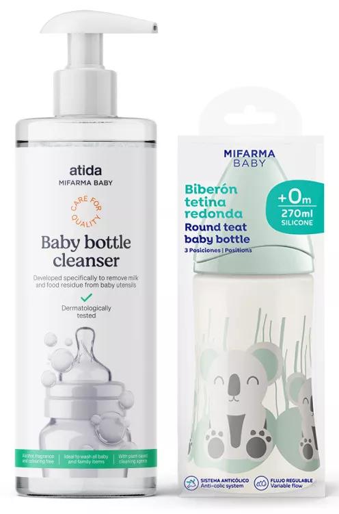 Mifarma Détergent pour tetines pour bébé 500 ml + flacon de 270 ml