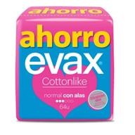 Evax Compresas Cottonlike Normal Alas 64 Uds (4x16 Uds)