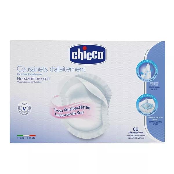 Chicco Cojin de Lacrancia Antibacteriano 60 unidades