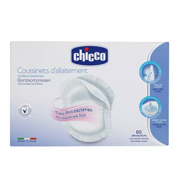 Chicco Nursing Pads Anti-Bacterial 60 units