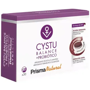 Prisma Natural Gynactiv Cystu-Balance + Probiótico 30 Comprimidos