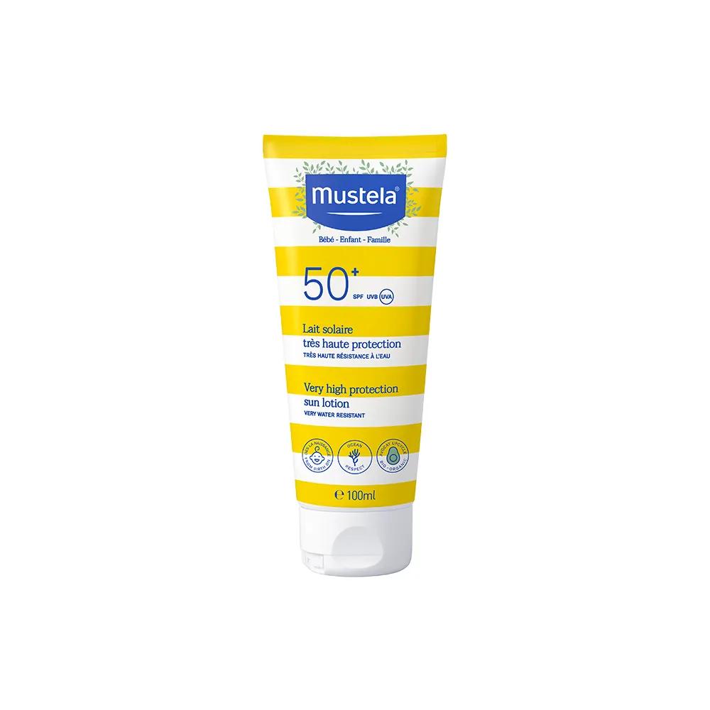 Mustela Latte Solare SPF 50+ Protezione Per Tutta La Famiglia 100 ml