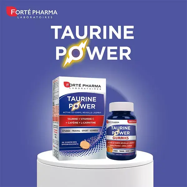 Forté Pharma Taurine Power Gummies Energy Booster Caffeine Cola Flavor 60 gummies