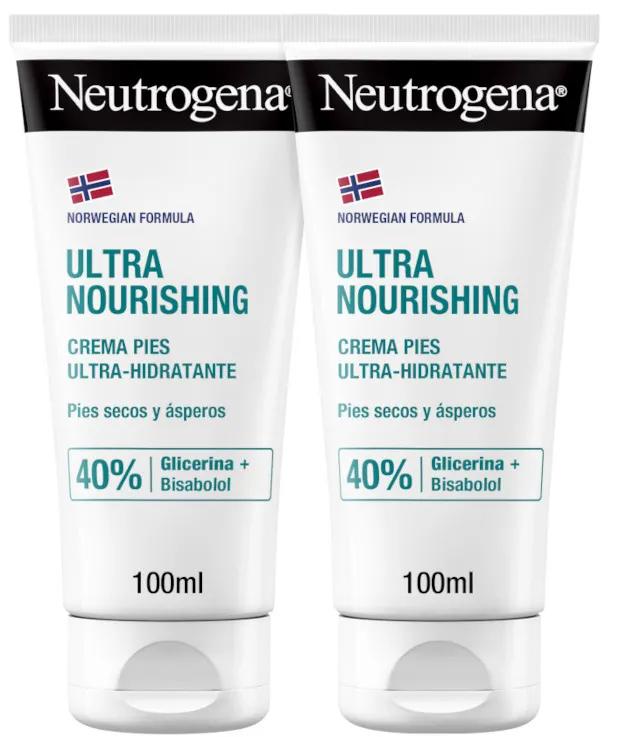 Neutrogena Crème Pieds Ultra-Hydratante 100 ml + 100 ml