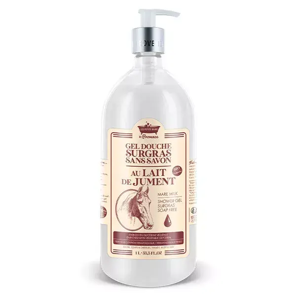 Les Petits Bains de Provence Surgras Shower Gel without Soap with Mare's Milk 1L