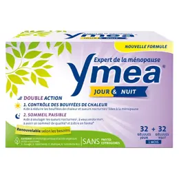 Ymea Ménopause Bouffées de Chaleur et Sommeil 64 Gélules