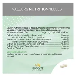 Biocyte Hépato Détox 60 gélules