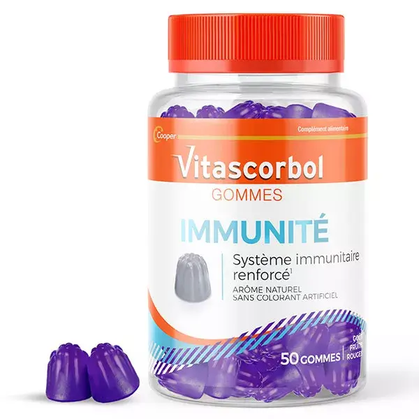 Vitascorbol Gommes Immunitaire 50 gommes