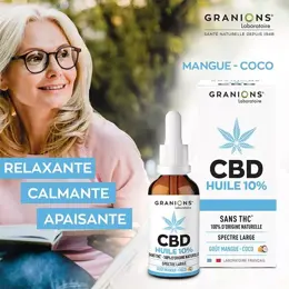 Granions CBD Huile 10% Mangue Coco 10ml