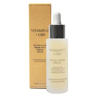 Siero viso al CBD e vitamina C di London Botanical Laboratories 30 ml