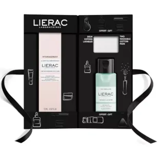 Lierac Hydragenist Augenkontur-Gel-Set 15 ml + Augen-Make-up-Entferner 100 ml
