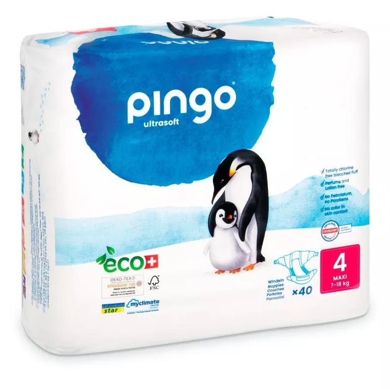 Pingo Pañales Ecológicos Maxi T4 (7-18 kg) 40 uds