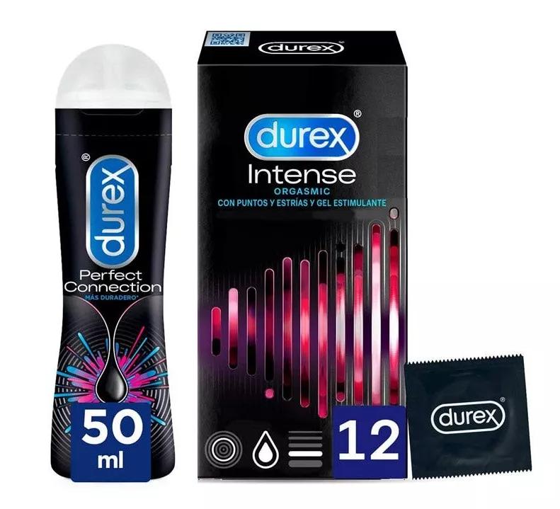 Durex Pack Intense Preservativos 12 unidades + Lubrificante Perfect Connection 50 ml