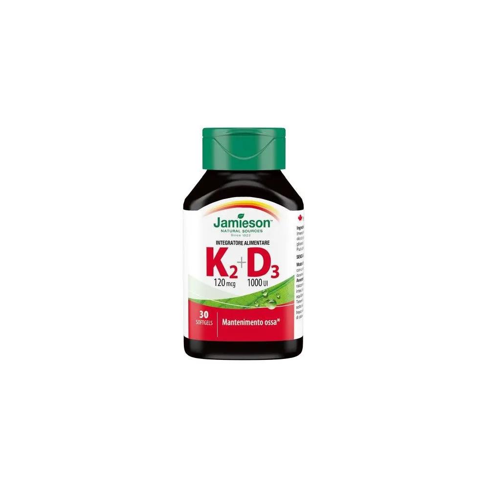 Jamieson Vitamina K2+D3 Integratore 30 Perle