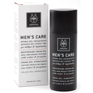 Apivita Mens Care Man Feuchtigkeitscreme Gel mit Zeder und Propolis 50ml