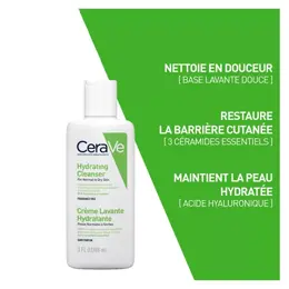 CeraVe Nettoyants Crème Lavante Hydratante Visage Corps 88ml