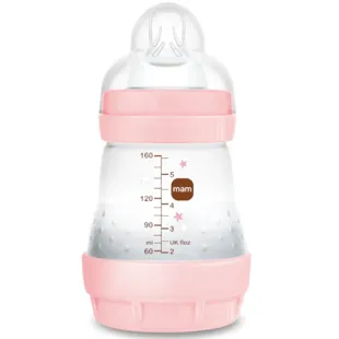 MAM Easy Start Anti-Cólicas Biberão de Fluxo Lento Rosa Brilhante 0-2m 160 ml