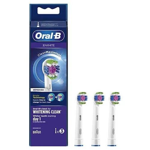 Oral-B Pro 3D White Testine Di Ricambio 3 Testine