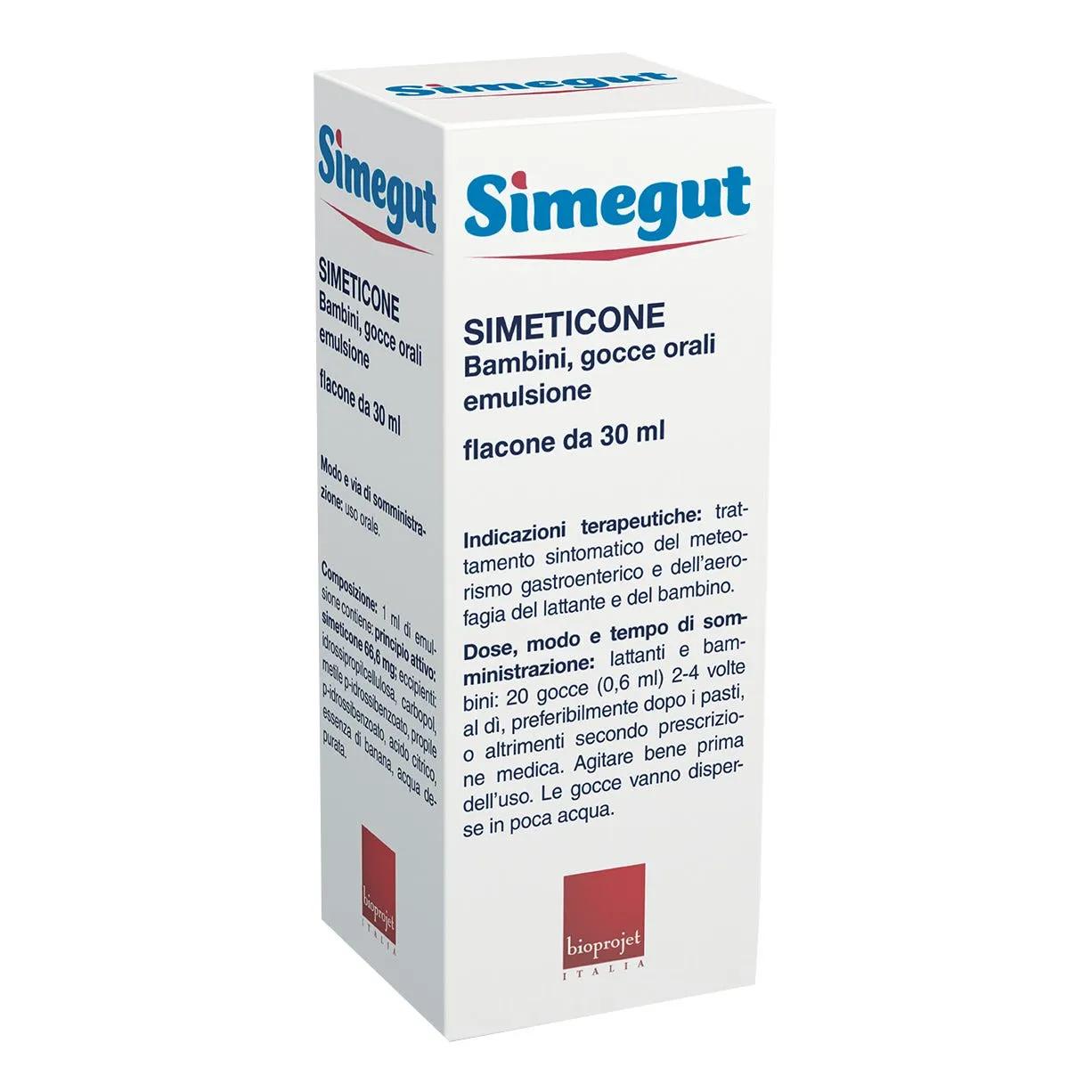 Simegut Gocce Simeticone Meteorismo Flacone 30 ml