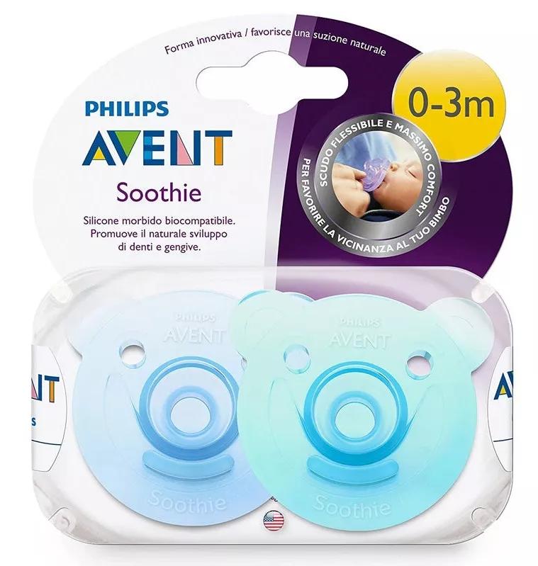 Avent Chupetes Soothie 0-3m Azul 2 Uds