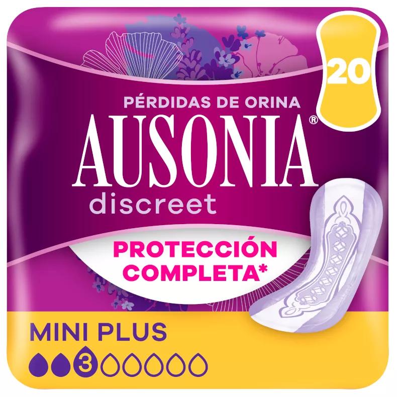 Ausonia Discreet Compresa Mini Plus Pérdidas Orina Mujer 20 uds