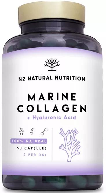 N2 Natural Nutrition Colágeno Marino con Ácido Hialurónico 60 Cápsulas