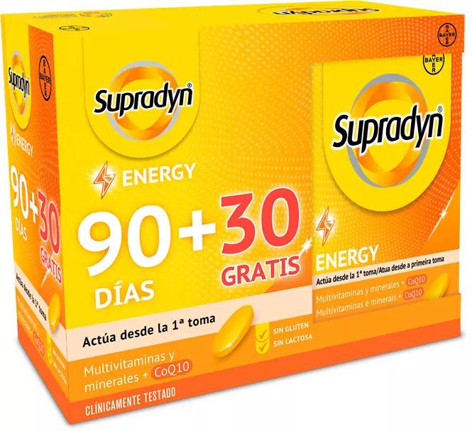 Supradyn Energy Vitaminas y Energía 90 + 30 Comprimidos GRATIS 