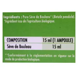 Superdiet Sève de Bouleau Bio 20 ampoules de 15ml