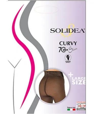 Solidea Curvy Sheer 70 DEN Collant Compressivo Colore Nero Taglia 2 M-XL