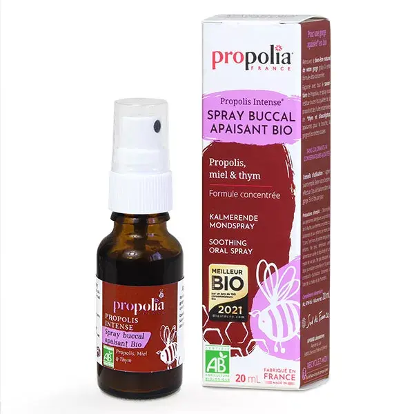 Propolia Propolis Intense Spray Buccal Apaisant Bio 20ml