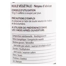 Pranarom Huile Végétale Noyau d'Abricot Bio 100ml