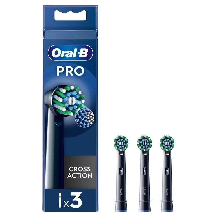 Oral-B Power Refill Cross Action Black 3 Pezzi