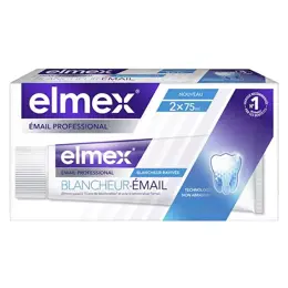 Elmex - Dentifrice Blancheur Email Professional 2x75ml