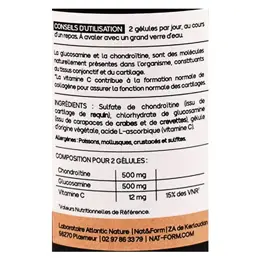 Nat & Form Glucosamine Chondroïtine + Vitamine C articulations 60 gélules