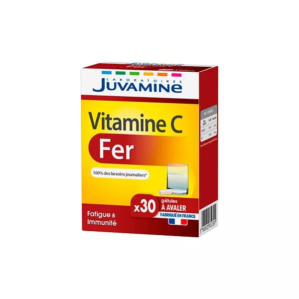 Juvamine Fer + vitamine c, fatigue, 30 gélules
