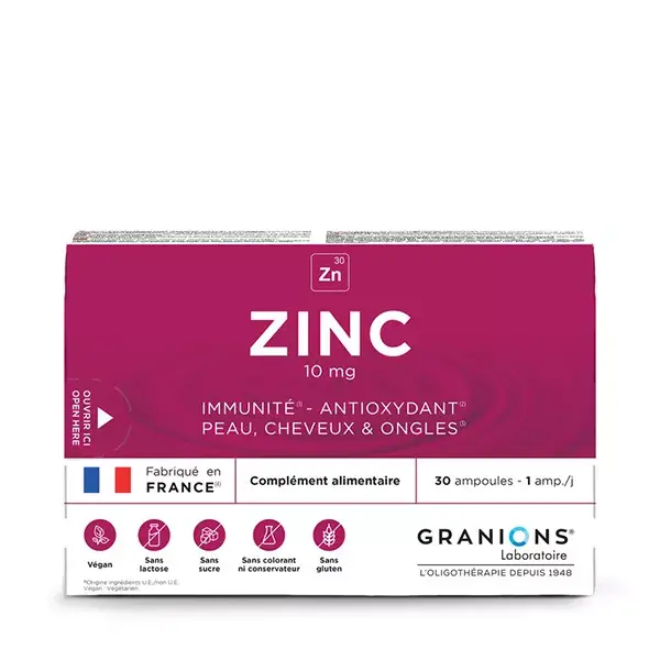 Granions Oligo Zinc 10mg 30 ampoules